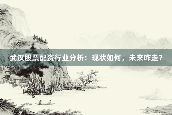 武汉股票配资行业分析：现状如何，未来咋走？